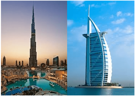 Burj al Arab dan Burj Khalifa
