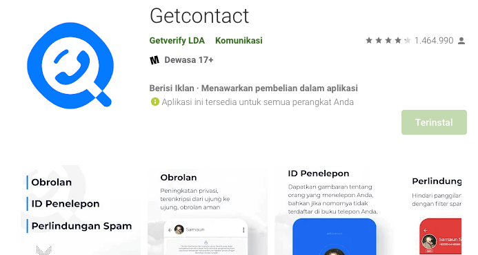 Aplikasi Get Contact